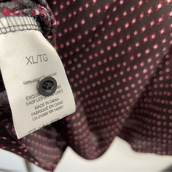 [XL] SWS Flowy Boho Burgundy Long Sleeve Blouse with Lace Details Women’… - Picture 12 of 15